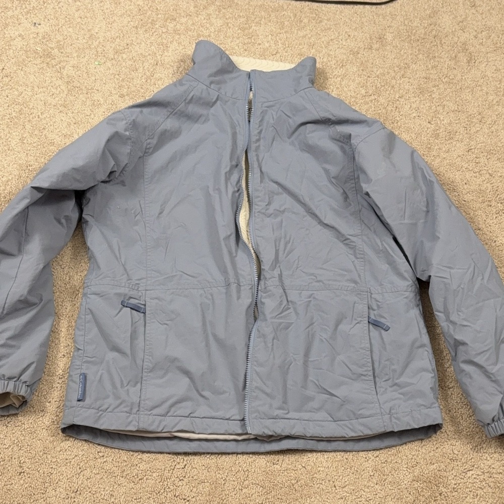 Columbia Hikebound Interchange Jacket Women's XL Blue 2-in-1 Removable Fleece